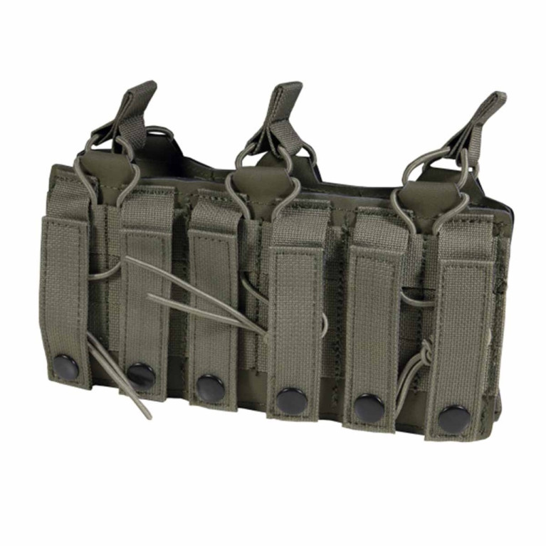 TRIPLE PORTE CHARGEUR M4/5.56 DAGGER MK1 LASERCUT CORSO TACTICAL RANGER GREEN
