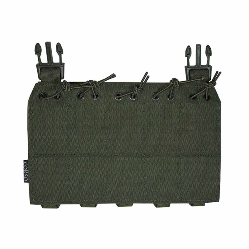PORTE CHARGEUR FRONTAL 9MM MP5/MP7 MOLLE LASER CUT RANGER GREEN