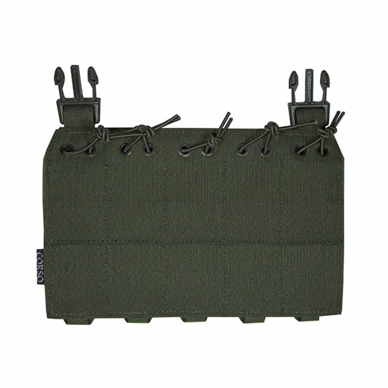 PORTE CHARGEUR FRONTAL 9MM MP5/MP7 MOLLE LASER CUT RANGER GREEN