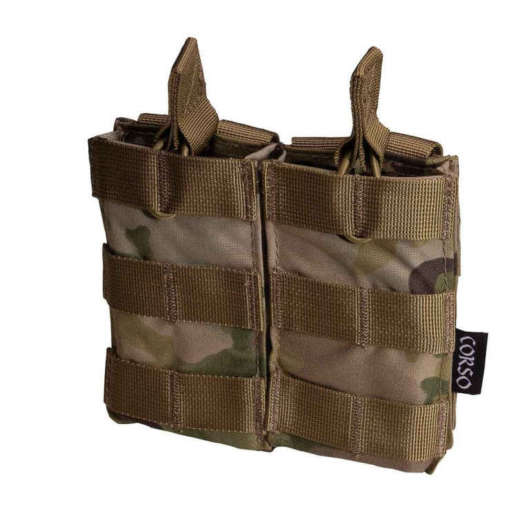 Poche porte-chargeurs double M4 Dagger MOLLE Multicam - Corso Tactical