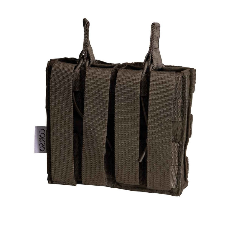 Poche porte-chargeurs double M4 Dagger MOLLE Ranger Green - Corso Tactical