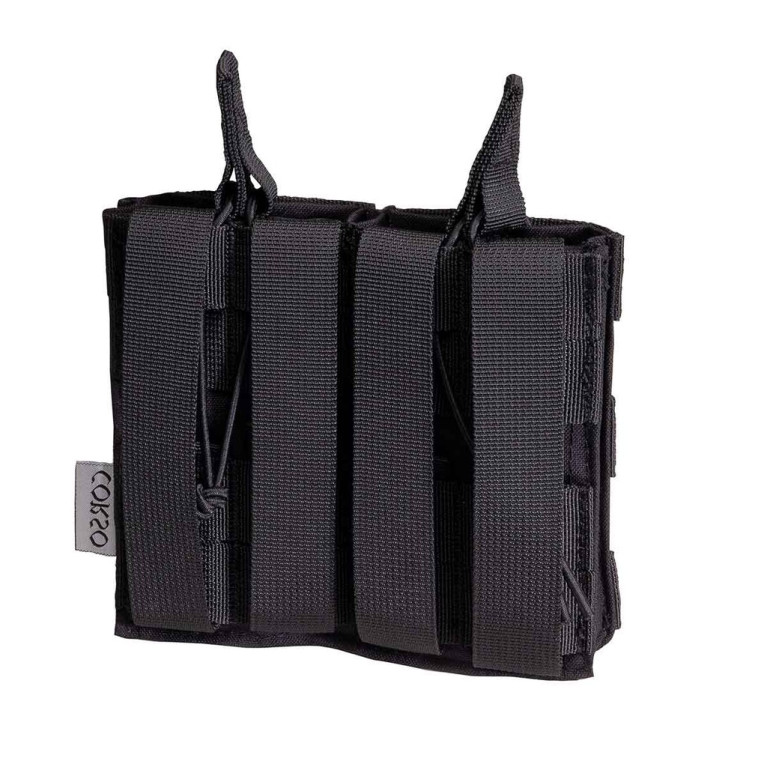Poche porte-chargeurs double M4 Dagger MOLLE Noir - Corso Tactical