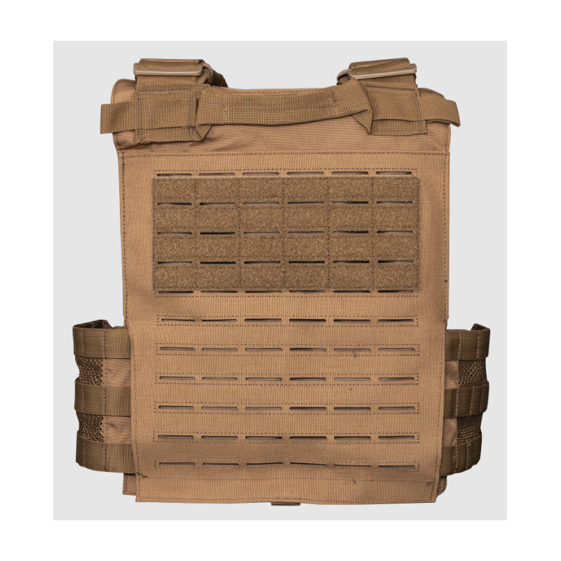 VESTE PORTE PLAQUES 600D QUICK DETACH COYOTE