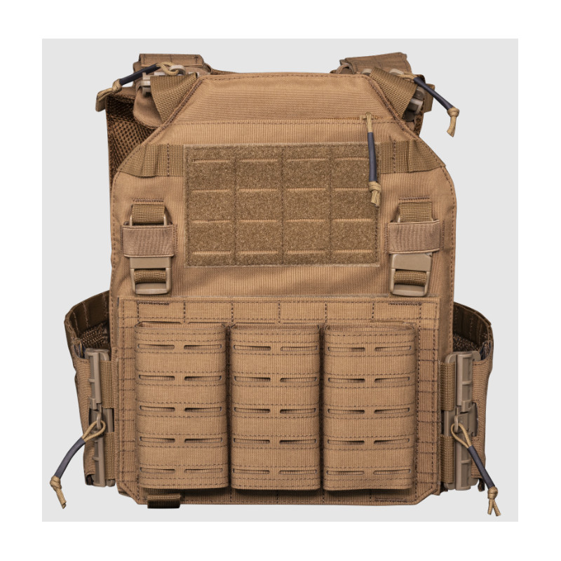 VESTE PORTE PLAQUES 600D QUICK DETACH COYOTE