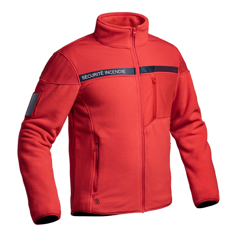 VESTE POLAIRE SÉCURITÉ INCENDIE SÉCU-ONE ROUGE