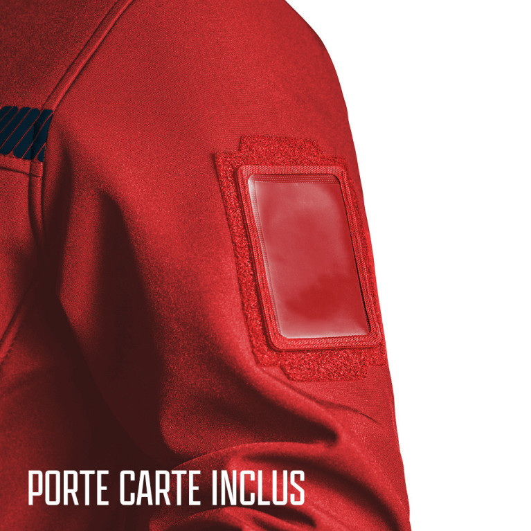 VESTE POLAIRE SÉCURITÉ INCENDIE SÉCU-ONE ROUGE