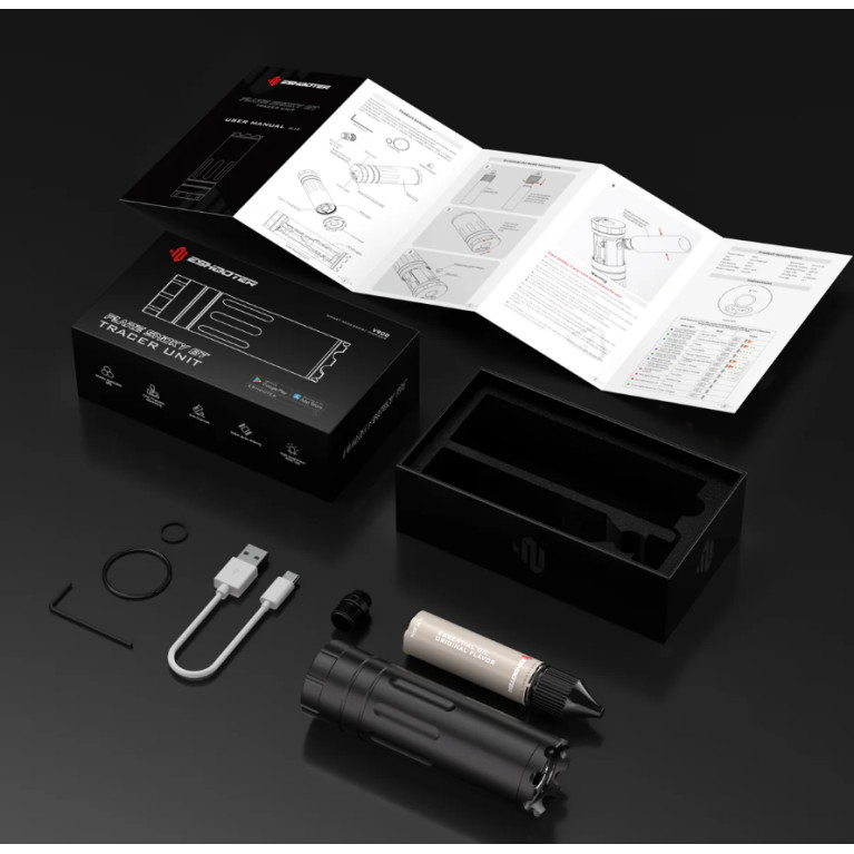 Silencieux Tracer Fumé E-shooter FLARE Smoky Bluetooth & Chrony