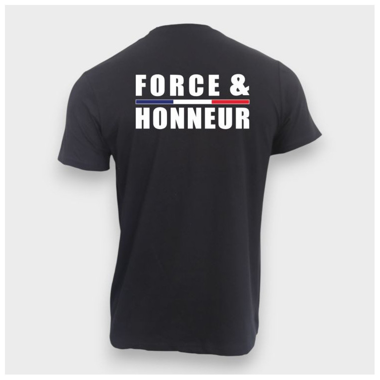 T-shirt Force & Honneur Liseré Noir