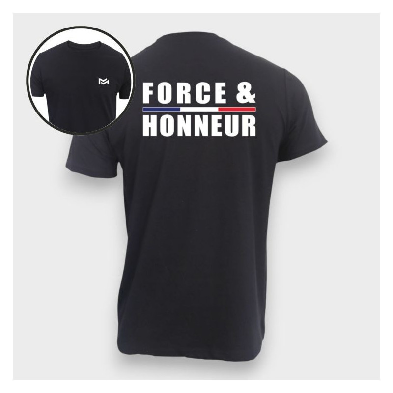 T-shirt Force & Honneur Liseré Noir