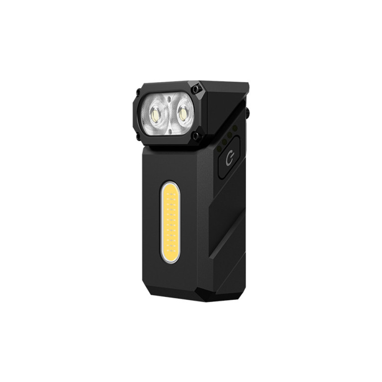 Lampe rechargeable à triple source de lumière E8 - 1000 lumens - noir