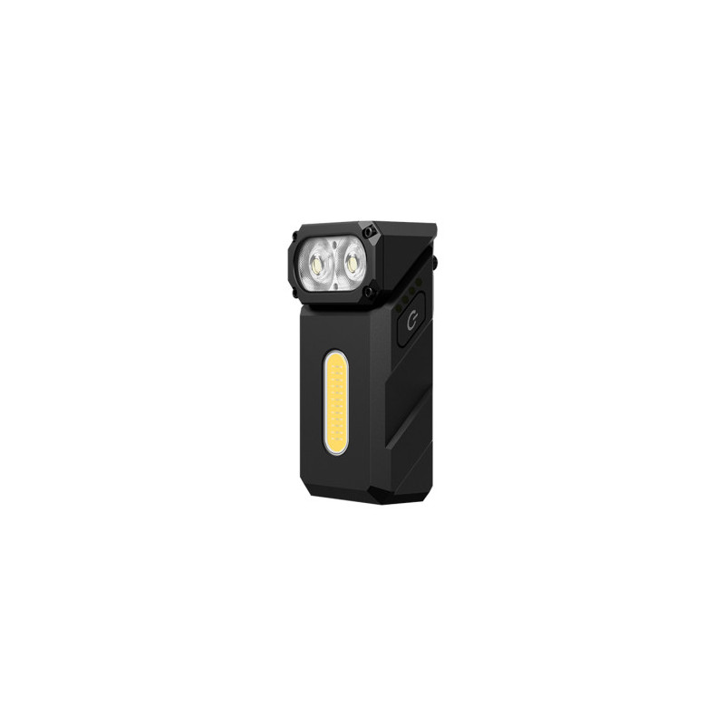 Lampe rechargeable à triple source de lumière E8 - 1000 lumens - noir