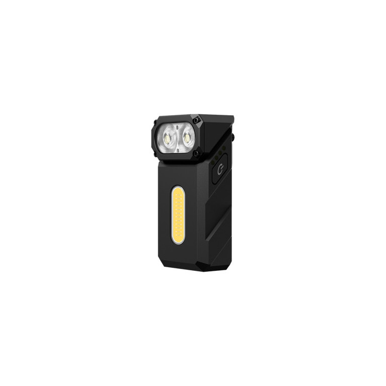 Lampe rechargeable à triple source de lumière E8 - 1000 lumens - noir