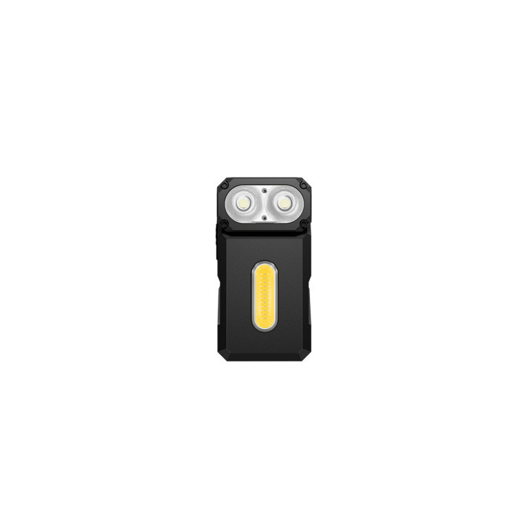 Lampe rechargeable à triple source de lumière E8 - 1000 lumens - noir