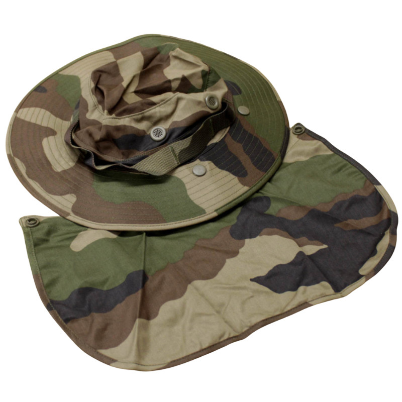 CHAPEAU DE BROUSSE TROPICAL AVEC PROTÈGE NUQUE