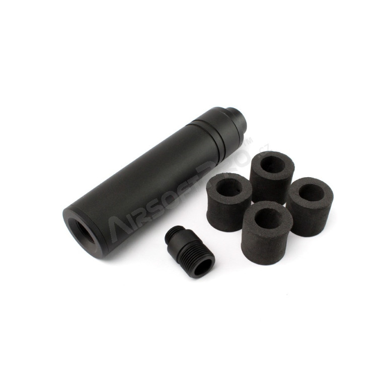 Silencieux pistolet ou réplique longue métal SLONG 14CCW + adaptateur pistolet