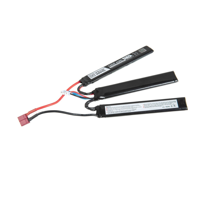 BATTERIE LIPO 11.1V 1300MAH 15/30C - 3 MODULES - T-DEANS