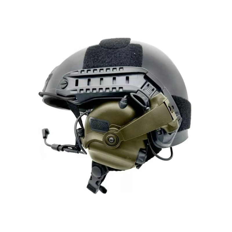 Casque tactique EARMOR M32X MOD4, support M16C pour casque FAST / ARC - Green
