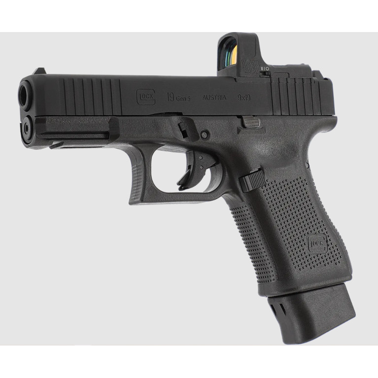 PIST GLOCK 19 GEN5 MOS BBS 6MM CO2 1J BLACK AVEC 4 INTERFACES