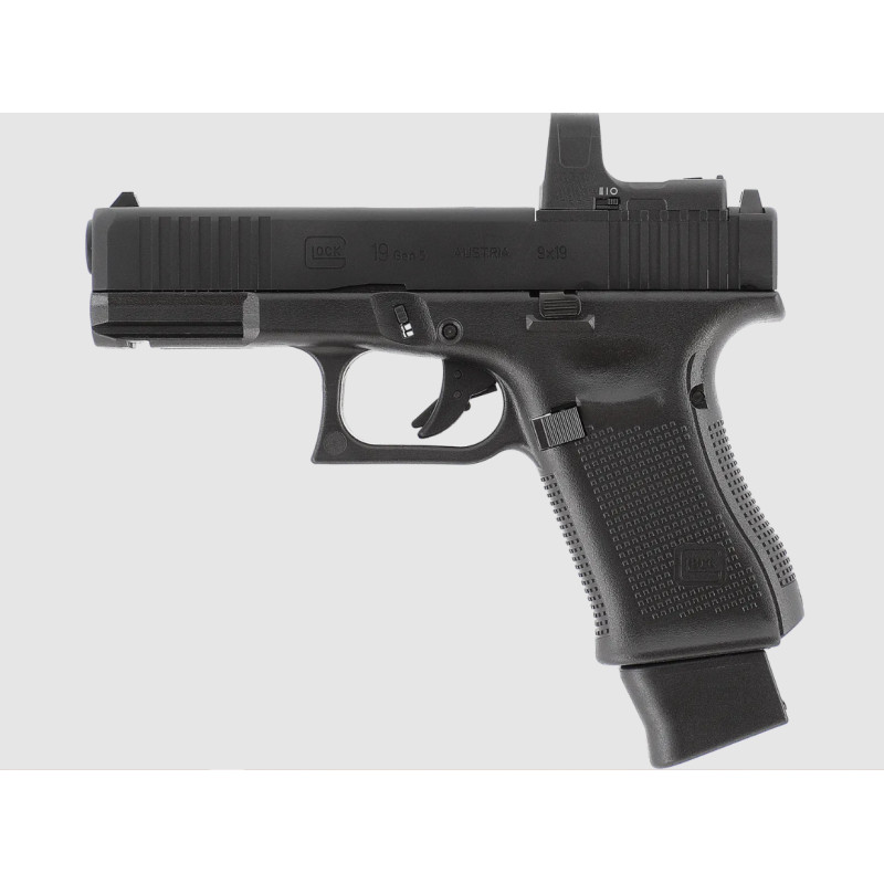 PIST GLOCK 19 GEN5 MOS BBS 6MM CO2 1J BLACK AVEC 4 INTERFACES