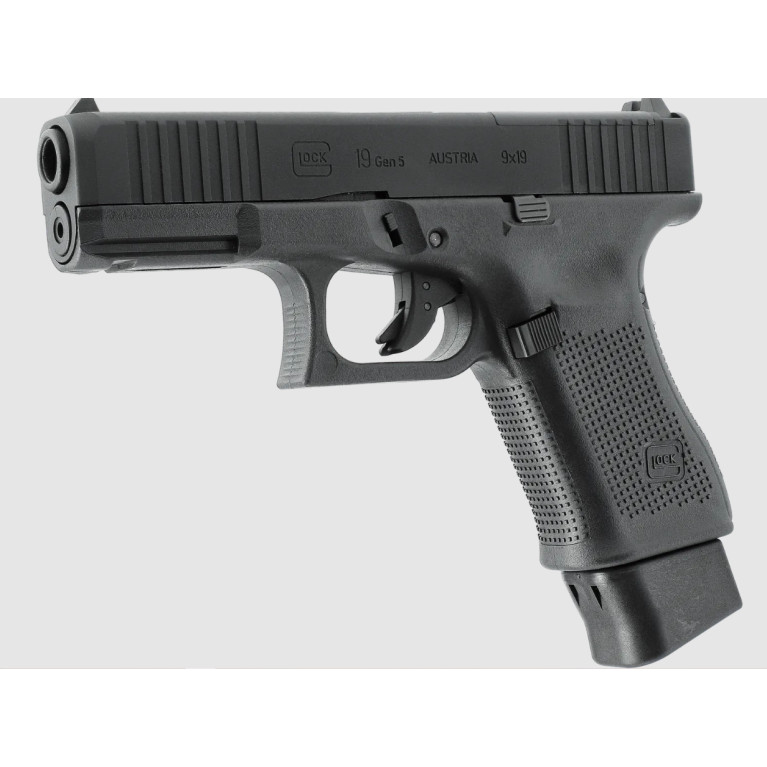 PIST GLOCK 19 GEN5 MOS BBS 6MM CO2 1J BLACK AVEC 4 INTERFACES