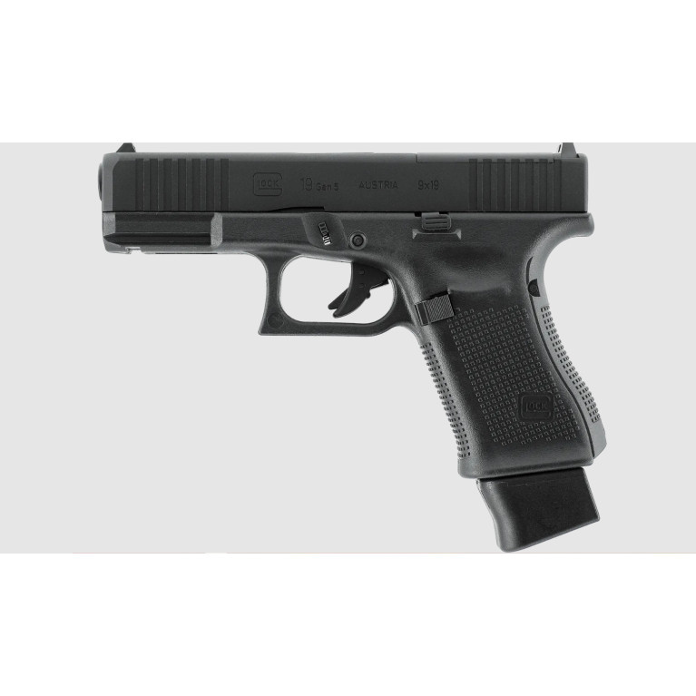 PIST GLOCK 19 GEN5 MOS BBS 6MM CO2 1J BLACK AVEC 4 INTERFACES