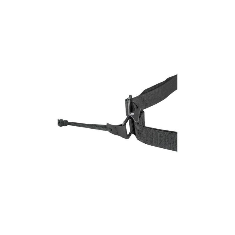 SANGLE RÉGLABLE 2 POINTS TASMANIAN TIGER NOIRE BOUCLE ACIER