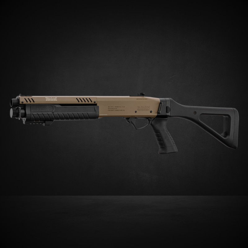 Réplique fusil à pompe FABARM STF12 initial TAN Gaz