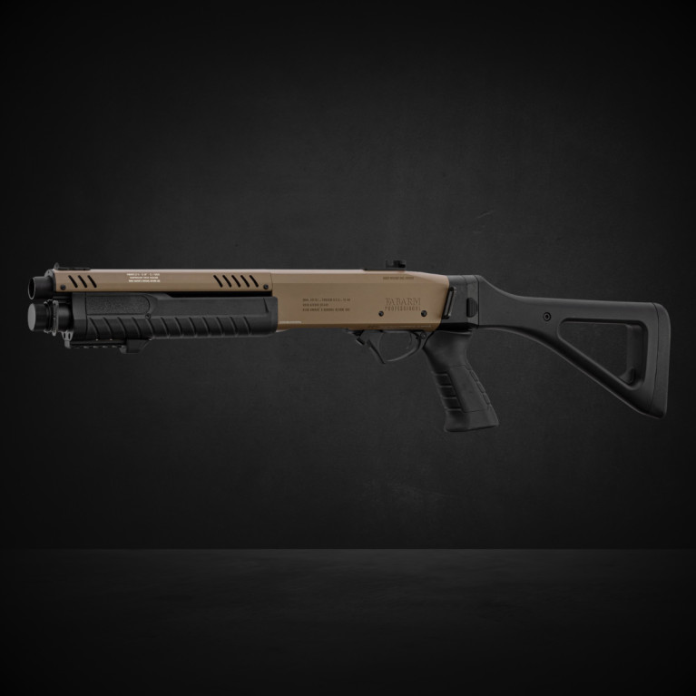 Réplique fusil à pompe FABARM STF12 initial TAN Gaz