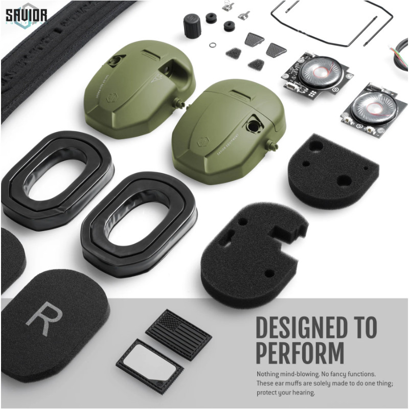 Savior Casque Antibruit Electroniques OD Green