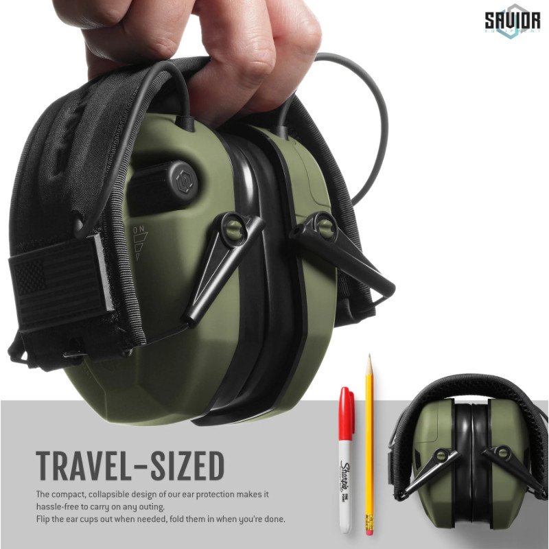 Savior Casque Antibruit Electroniques OD Green