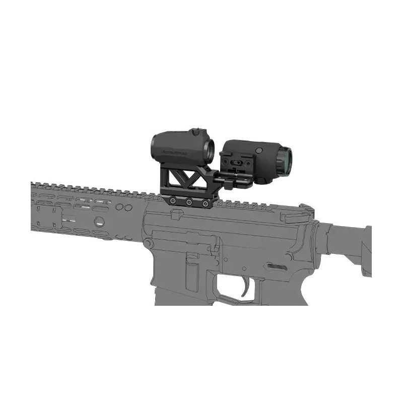 COMBO POINT ROUGE MAVERICK-IV MINI 1X20 x MAGNIFIER MAVERICK-IV 3X22/ PICATINNY HAUT