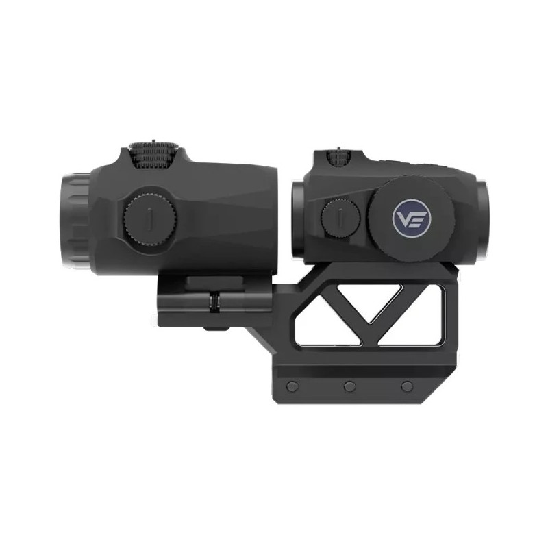 COMBO POINT ROUGE MAVERICK-IV MINI 1X20 x MAGNIFIER MAVERICK-IV 3X22/ PICATINNY HAUT