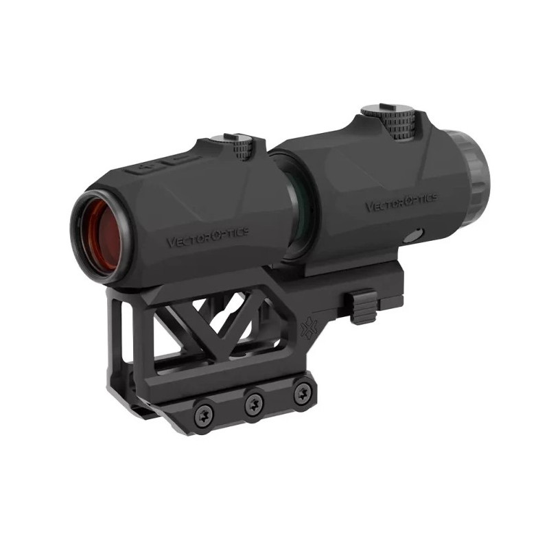 COMBO POINT ROUGE MAVERICK-IV MINI 1X20 x MAGNIFIER MAVERICK-IV 3X22/ PICATINNY HAUT