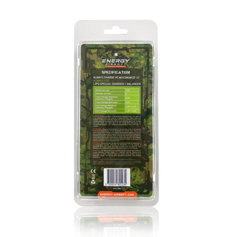 Batterie LiPo 2 sticks 7,4v 1300mah 25c solo11