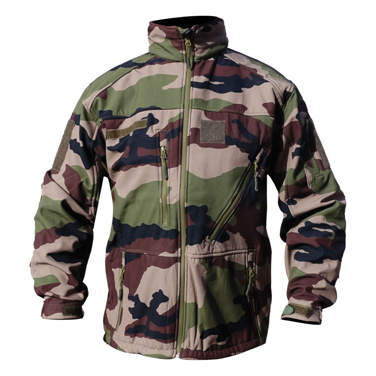 VESTE SOFTSHELL 3 COUCHES OPEX CAMO CE OCCASION