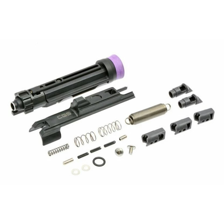 KIT NOZZLE COMPLET ALUMINIUM CNC RENFORCÉ T8 CGS POUR MWS GBBR MARUI CYMA