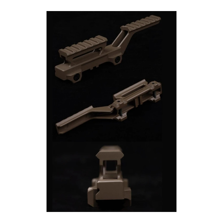 MONTAGE HYDRA T1, Low RIS / Guide rail - Black