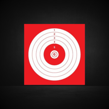 Cibles rouge 14X14 - A...