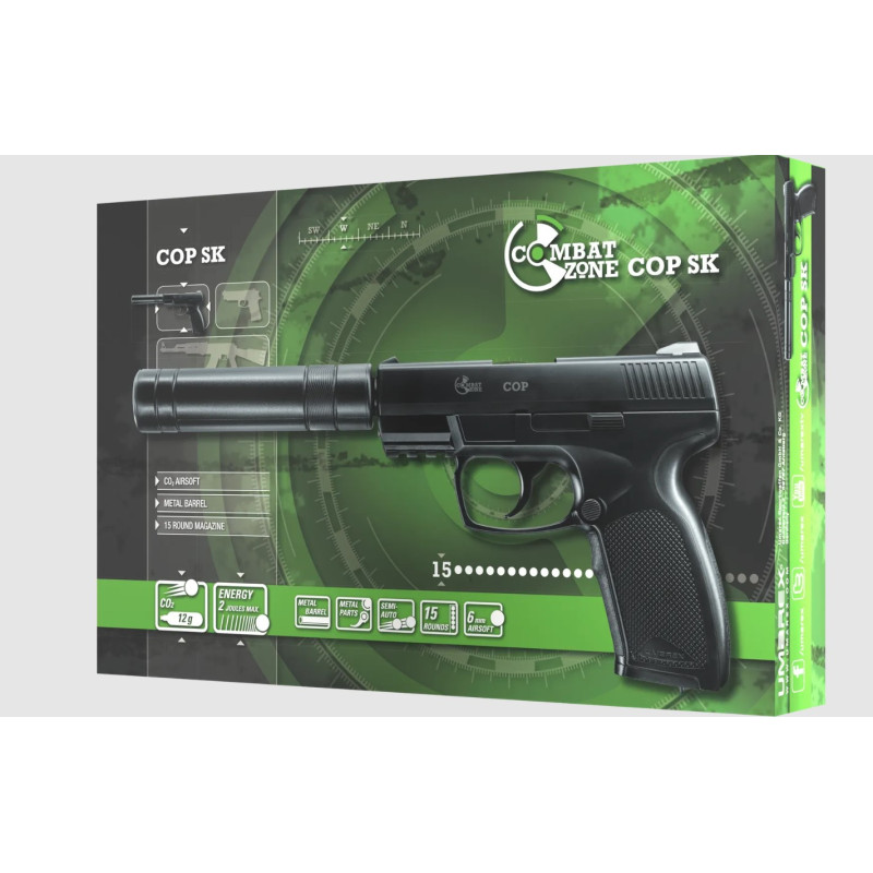 Combat Zone COP CO2 avec Silencieux NBB
