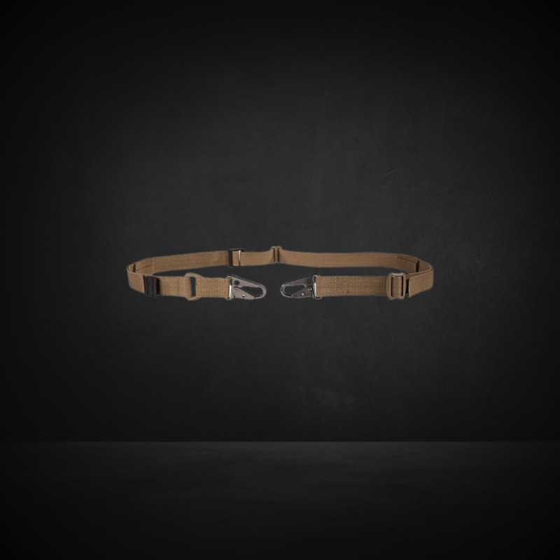 SANGLE RÉGLABLE 2 POINTS TASMANIAN TIGER COYOTE BOUCLE ACIER