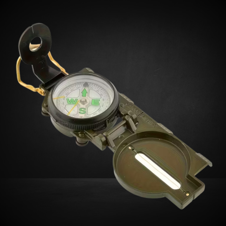 BOUSSOLE MILITAIRE ABS VERT FONCÉ