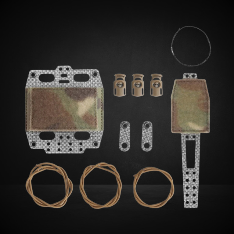 Pochette pour casque WST NVG à batterie, fixation Velcro - MC