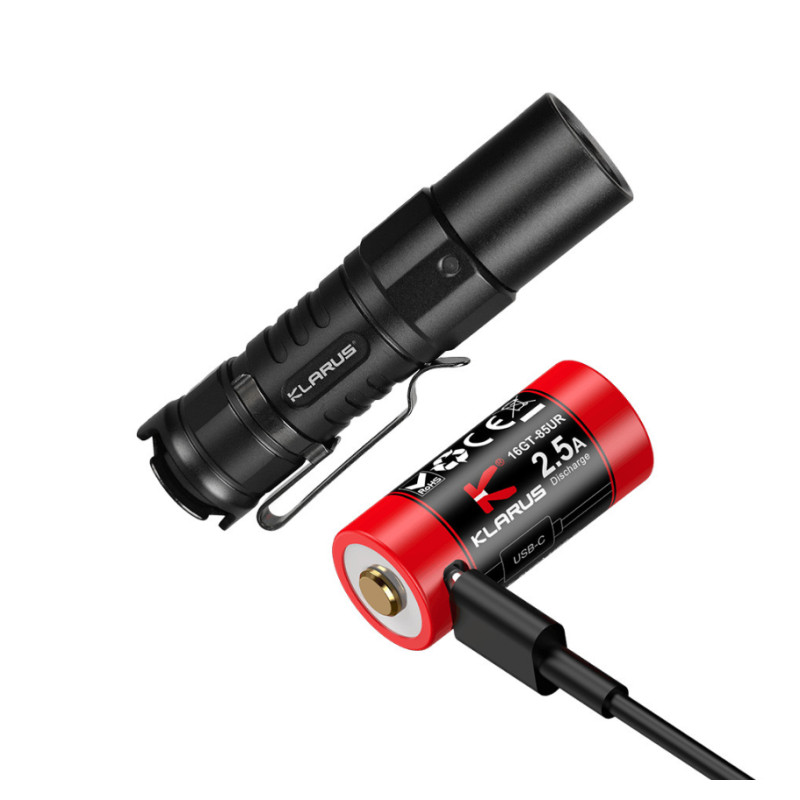 LAMPE TACTIQUE COMPACTE KLARUS RECHARGEABLE XT1C - 1000 LUMENS