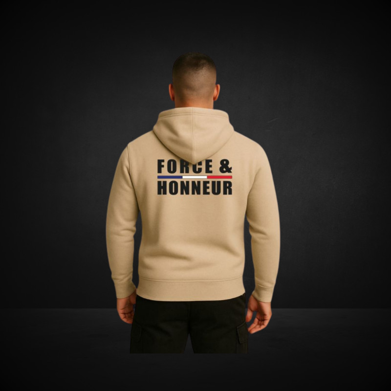 SWEAT SHIRT FORCE & HONNEUR FRANCE SUMMIT OUTDOOR LIGHT SAND