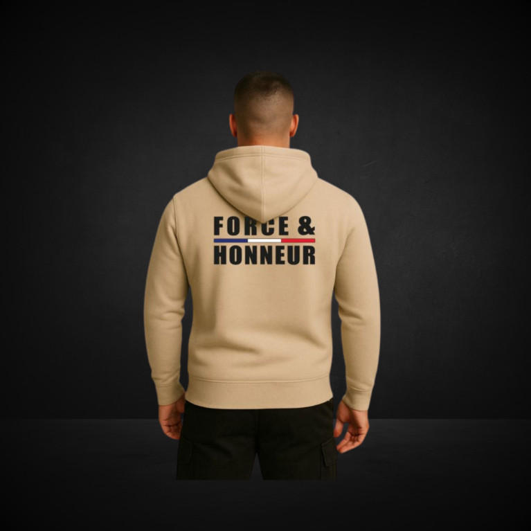 SWEAT SHIRT FORCE & HONNEUR FRANCE SUMMIT OUTDOOR LIGHT SAND
