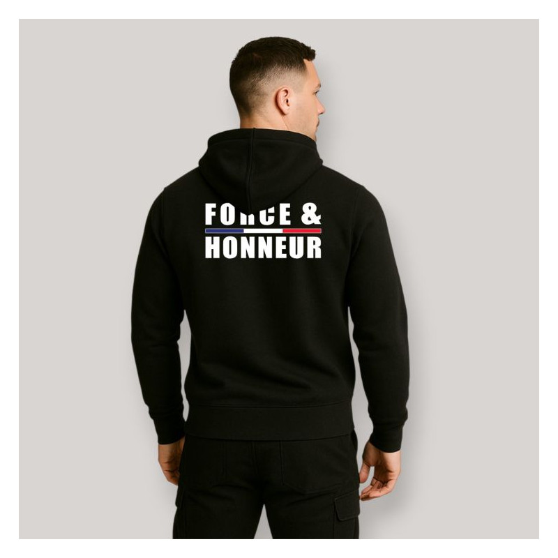 SWEAT SHIRT FORCE & HONNEUR FRANCE SUMMIT OUTDOOR NOIR