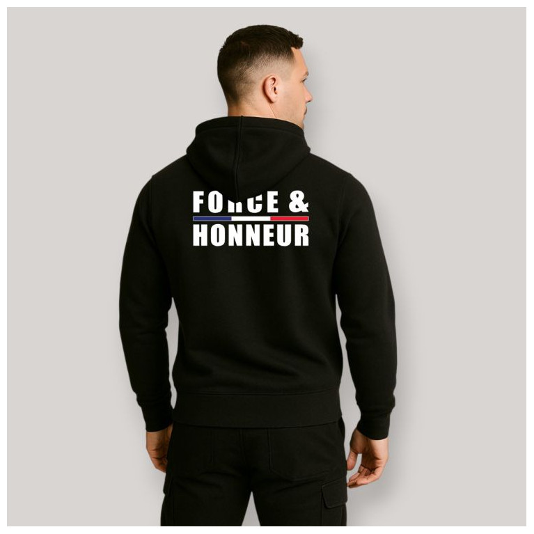 SWEAT SHIRT FORCE & HONNEUR FRANCE SUMMIT OUTDOOR NOIR
