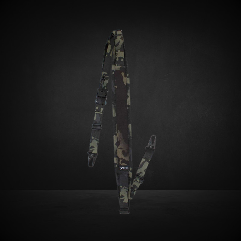 SANGLE TACTIQUE CROSSBONES MK1 2 POINTS CORSO TACTICAL MULTICAM BLACK