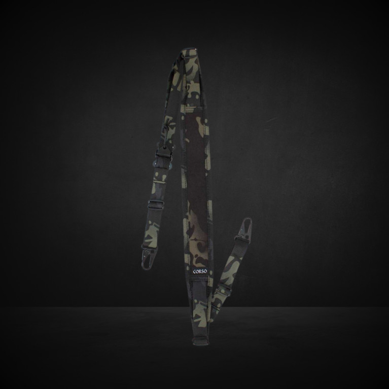 SANGLE TACTIQUE CROSSBONES MK1 2 POINTS CORSO TACTICAL MULTICAM BLACK