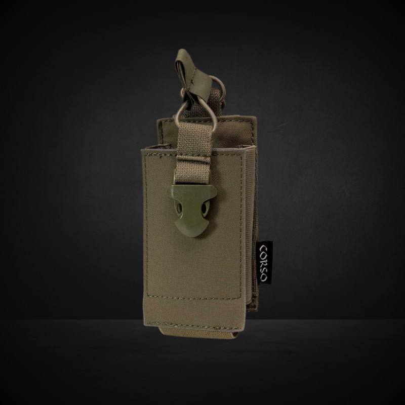 Poche pour talkie-walkie Dagger MOLLE Ranger Green - Corso Tactical